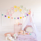 Conversation Hearts Felt Banner