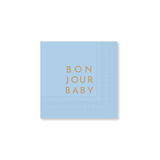 BONJOUR BABY SKY BLUE COCKTAIL NAPKINS