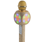 Gold Bling Karaoke Microphone & Blootooth