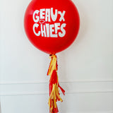 KC Super Bowl Jumbo Tassel Balloon