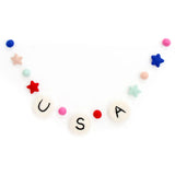 USA Felt Garland- Giant Friendship Bracelet- Swiftie- 4th