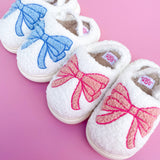 Toddler/Kids Pink Bow Slippers