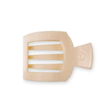 Teleties Small Flat Square Clip- Almond Beige