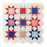 Americana Quilt Paper Cocktail Napkins