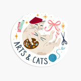 Arts & Cats Vinyl Sticker