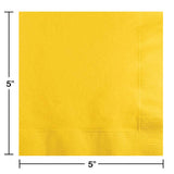 Yellow Beverage Napkins