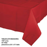 Classic Red Paper Table Covers