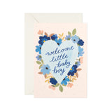 Baby Card "Baby Boy" Blue Foil Card