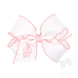 Medium Grosgrain Ballet Bow w/ Moonstitch Edge