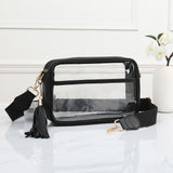 Black Small Rectangular Clear Bag