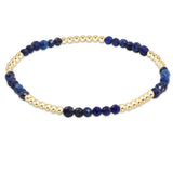 Blissful Pattern 2.5mm Bead Bracelet-Lapis