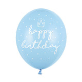 Blue Happy Birthday Balloons