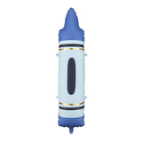 Blue Crayon Foil Balloon