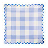 Blue Gingham Plates