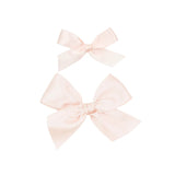 Satin Bow- Blush