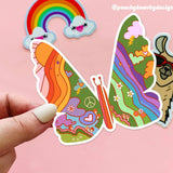 Psychedelic Butterfly Sticker