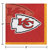 Kansas City Chiefs Beverage Napkins