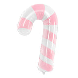 Candy Cane Foil Balloon- Pink