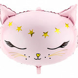 Foil Pink Cat Balloon