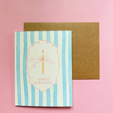 Set of 8 Striped Greeting Cards