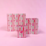 Christmas Ric Rac Bows Gift Bag