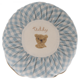 Checked Teddy Cushion