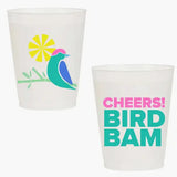 "Cheers Bird Bam" Shatterproof Cups