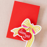 Cherish You Bow Mini Card