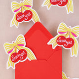 Cherish You Bow Mini Card