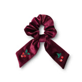 Cherries Embroidered Scrunchie