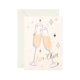 Chin Chin Champagne Congrats Card