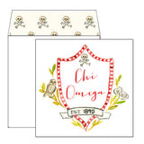 Sorority Square Greeting Card with Liner