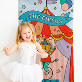 Circus Fabric Play Scene