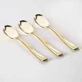 Classic Design Gold Plastic Spoons