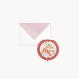 Compact Mirror Die Cut Card