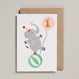 Age 1 Confetti Pets Card