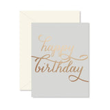 Copper Birthday Greeting Card