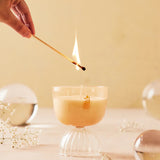 Sparkling Coupe Rose Candle- 7 oz