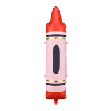 Red Crayon Foil Balloon