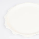 Cream Decorative Edge Compostable Dinner Plates