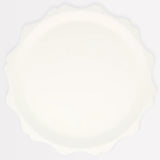 Cream Decorative Edge Compostable Dinner Plates