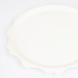 Cream Decorative Edge Compostable Side Plates