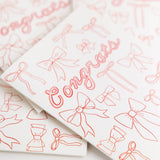 Bow Outline Congrats Card