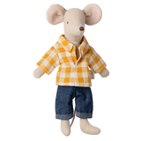 Dad Mouse in Checkered Shirt