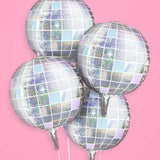 Iridescent Shimmer Disco Ball Balloons