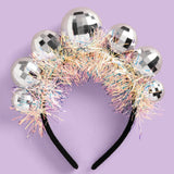 Disco Ball Tinsel Headband