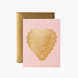 Doily Valentine Card