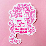 Dolly Parton Hair Sticker