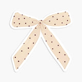 Dotty Bow Vinyl Sticker