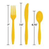 Yellow Asstd Plastic Cutlery